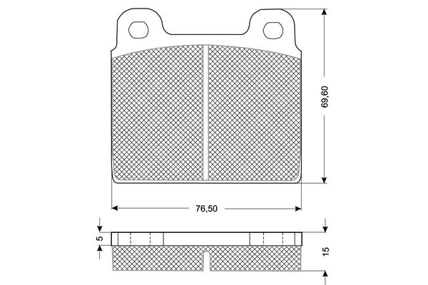 PROCODIS FRANCE Piduriklotsi komplekt,ketaspidur PF1018